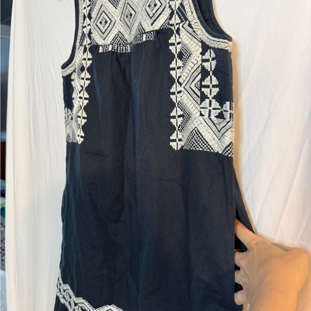 Madewell Dress XS Women’s | Madewell Stitchtake Women’s Sleeveless Dress Navy - Picture 11 of 13